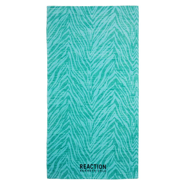 Cole Reaction Textured Zebra Aqua Beach Towel Wayfair Canada
